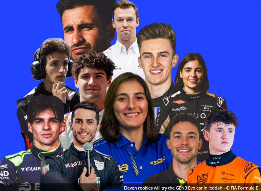 Who Are the Rookies Driving for the Formula E Test in Jeddah ?