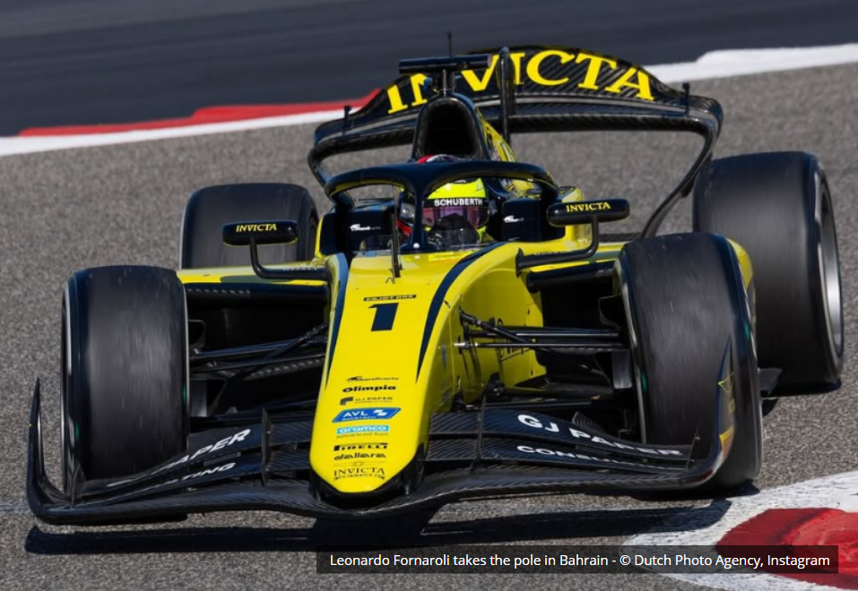 Leonardo Fornaroli takes his first pole in Formula 2