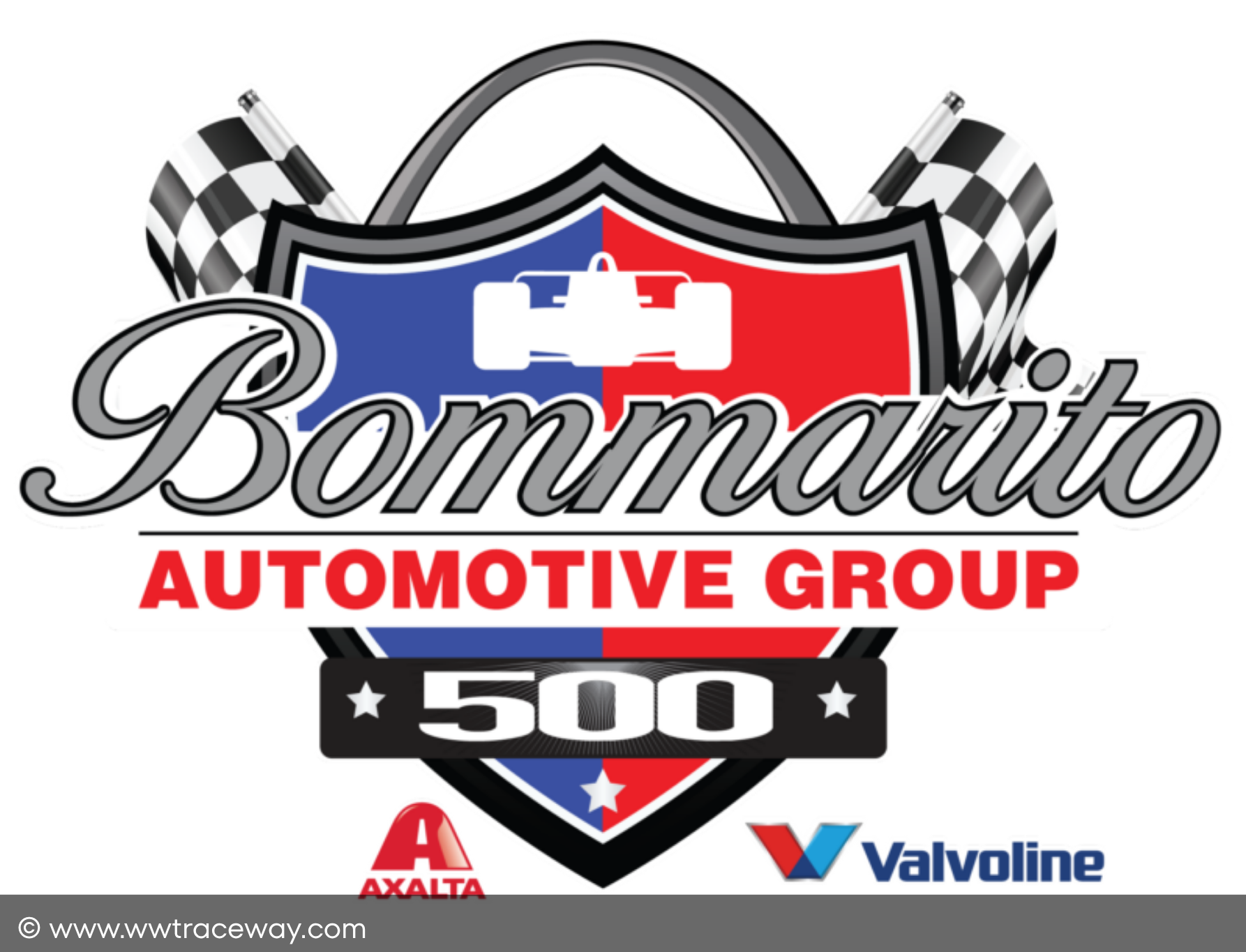 Logo of the bommarito automotive group 500 race