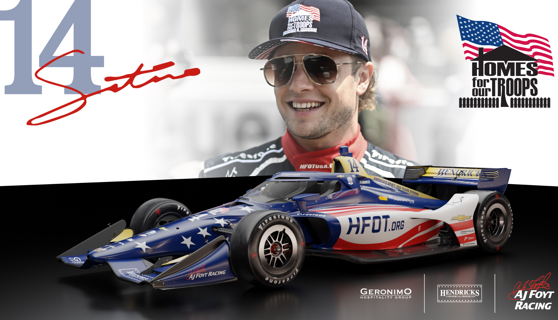 A. J. Foyt Racing to Raise Money For ‘Homes For Our Troops’ in 2026