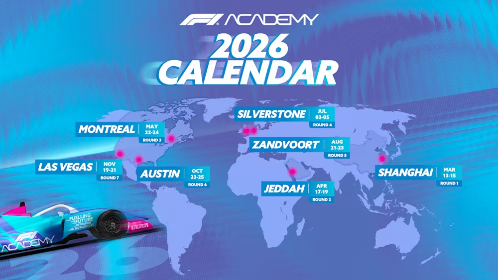 F1 Academy Unveils the Calendar for Upcoming 2026 Season