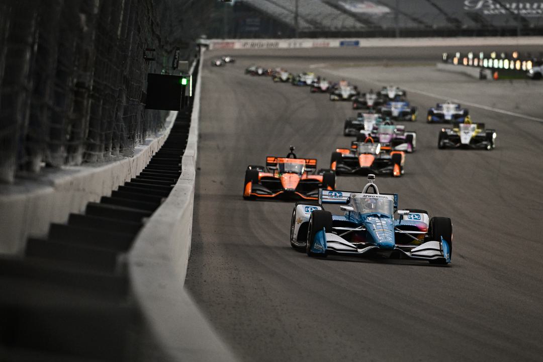 Josef Newgarden headed the field at the Bommarito Automative 500
