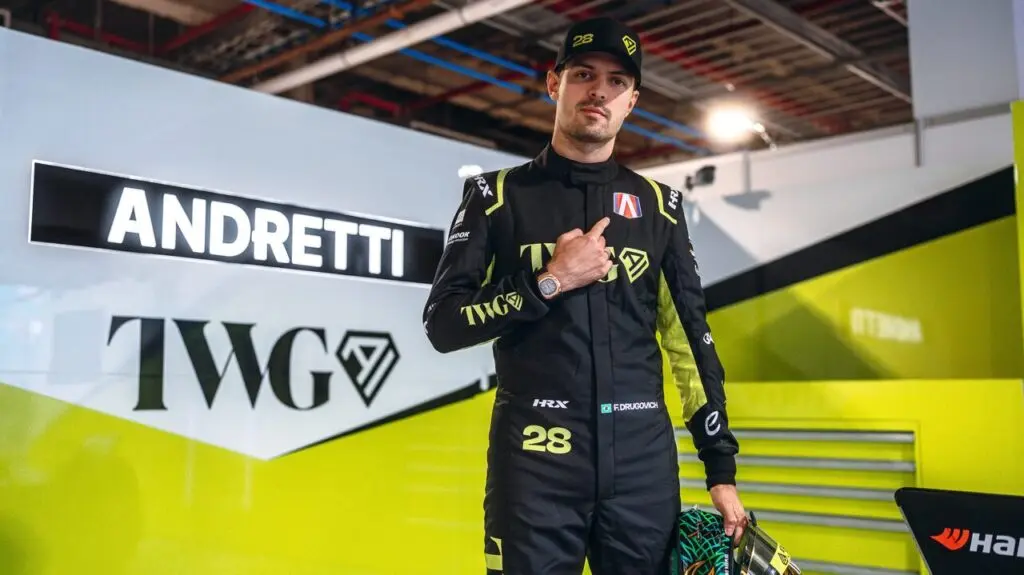 Formula E driver Felipe Drugovich for Andretti Formula E Team.