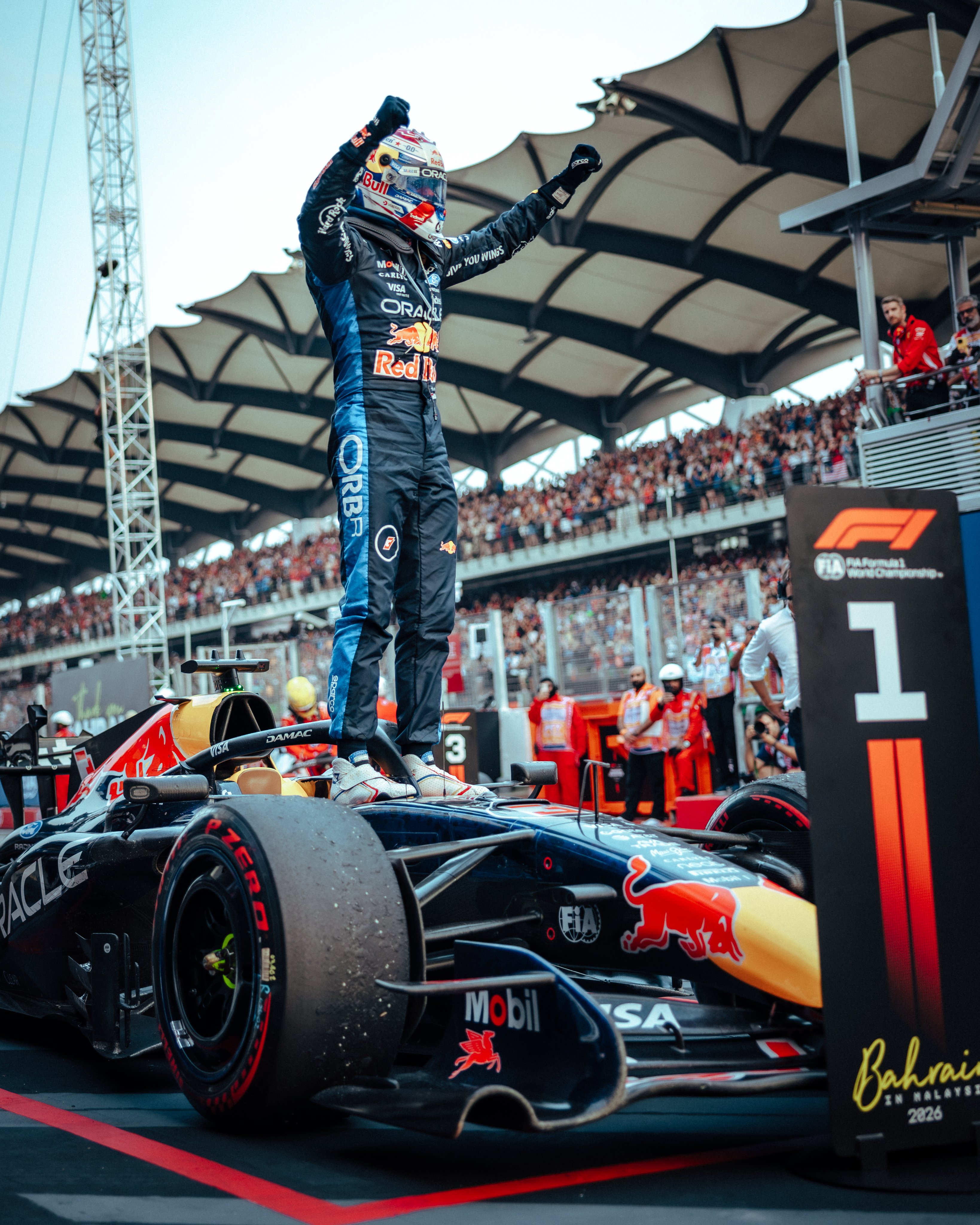 Verstappen wins a delayed Bahrain Grand Prix in Malaysia